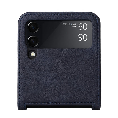 For Samsung Galaxy Z Flip3 5G Retro Crazy Horse Texture Leather Case with Card Slots(Blue) - Galaxy Phone Cases by buy2fix | Online Shopping UK | buy2fix