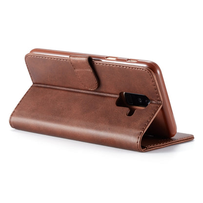 For Galaxy A6 Plus (2018) LC.IMEEKE Calf Texture Horizontal Flip Leather Case, with Holder & Card Slots & Wallet(Brown) by LC.IMEEKE