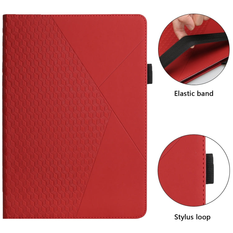 Rhombus Skin Feel Horizontal Flip Tablet Leather Case with Card Slots & Holder & Sleep / Wake-up Function For iPad 9.7 2018 / 2017(Red) - iPad 9.7 (2018) & (2017) Cases by buy2fix | Online Shopping UK | buy2fix