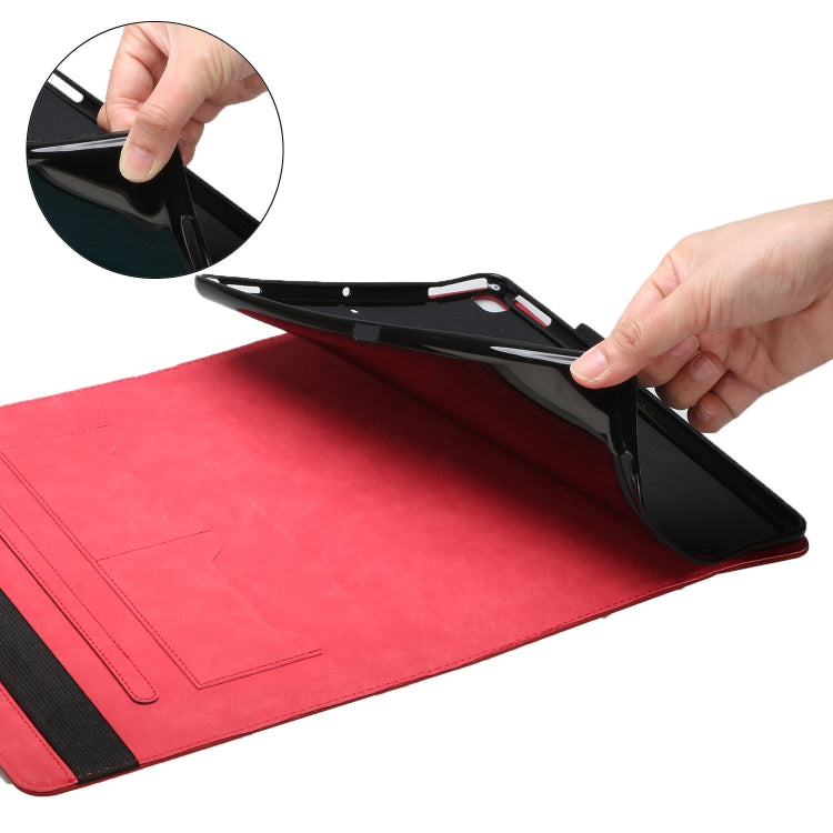 Rhombus Skin Feel Horizontal Flip Tablet Leather Case with Card Slots & Holder & Sleep / Wake-up Function For iPad 9.7 2018 / 2017(Red) - iPad 9.7 (2018) & (2017) Cases by buy2fix | Online Shopping UK | buy2fix