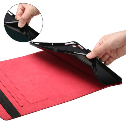 Rhombus Skin Feel Horizontal Flip Tablet Leather Case with Card Slots & Holder & Sleep / Wake-up Function For iPad 9.7 2018 / 2017(Red) - iPad 9.7 (2018) & (2017) Cases by buy2fix | Online Shopping UK | buy2fix