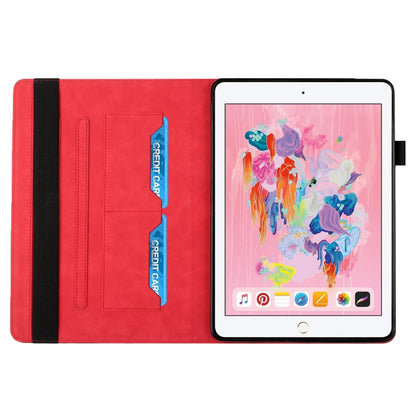 Rhombus Skin Feel Horizontal Flip Tablet Leather Case with Card Slots & Holder & Sleep / Wake-up Function For iPad 9.7 2018 / 2017(Red) - iPad 9.7 (2018) & (2017) Cases by buy2fix | Online Shopping UK | buy2fix