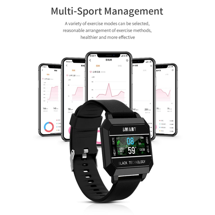 F8 0.96 inch TFT Screen Life Waterproof Smart Watch, Support Sleep Monitoring / Heart Rate Monitoring / Blood Pressure Monitoring / Pulse Reminder(Yellow) by buy2fix