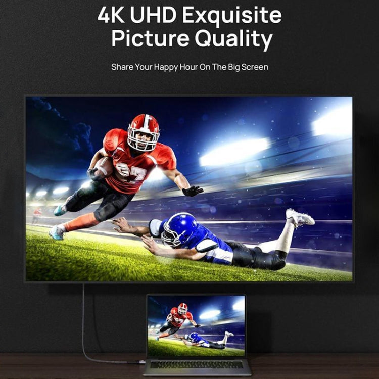 HDMI 2.0 Male to HDMI 2.0 Male 4K Ultra-HD Braided Adapter Cable, Cable Length:6m(Grey) by buy2fix