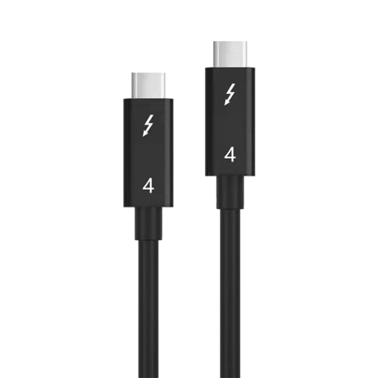 USB-C / Type-C Male to USB-C / Type-C Male Multi-function Transmission Cable for Thunderbolt 4, Cable Length:0.8m(Black) by buy2fix