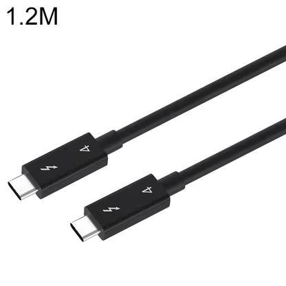 USB-C / Type-C Male to USB-C / Type-C Male Multi-function Transmission Cable for Thunderbolt 4, Cable Length:1.2m(Black) by buy2fix