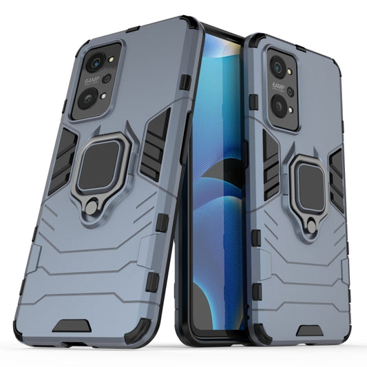 For OPPO Realme GT Neo2 5G Shockproof PC + TPU Protective Case with Magnetic Ring Holder(Navy Blue) - Realme Cases by buy2fix | Online Shopping UK | buy2fix