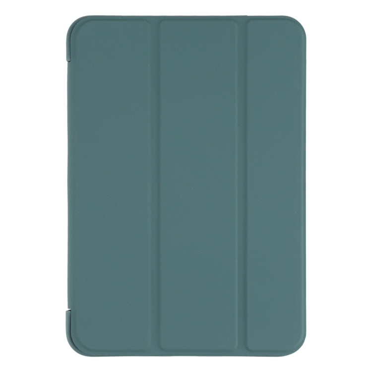 For iPad mini 2024 / mini 6 GEBEI Shockproof Horizontal Flip Tablet Case with Three-folding Holder(Pine Needle Green) - iPad mini 6 Cases by GEBEI | Online Shopping UK | buy2fix