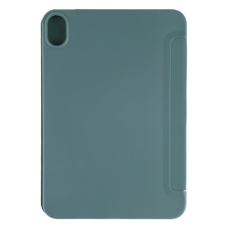 For iPad mini 2024 / mini 6 GEBEI Shockproof Horizontal Flip Tablet Case with Three-folding Holder(Pine Needle Green) - iPad mini 6 Cases by GEBEI | Online Shopping UK | buy2fix