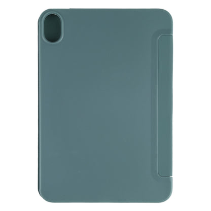 For iPad mini 2024 / mini 6 GEBEI Shockproof Horizontal Flip Tablet Case with Three-folding Holder(Pine Needle Green) - iPad mini 6 Cases by GEBEI | Online Shopping UK | buy2fix