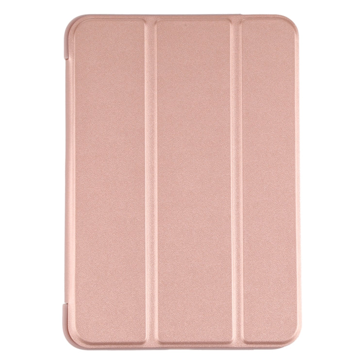 For iPad mini 2024 / mini 6 GEBEI Shockproof Horizontal Flip Tablet Case with Three-folding Holder(Rose Gold) - iPad mini 6 Cases by GEBEI | Online Shopping UK | buy2fix