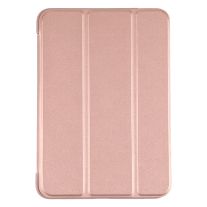 For iPad mini 2024 / mini 6 GEBEI Shockproof Horizontal Flip Tablet Case with Three-folding Holder(Rose Gold) - iPad mini 6 Cases by GEBEI | Online Shopping UK | buy2fix