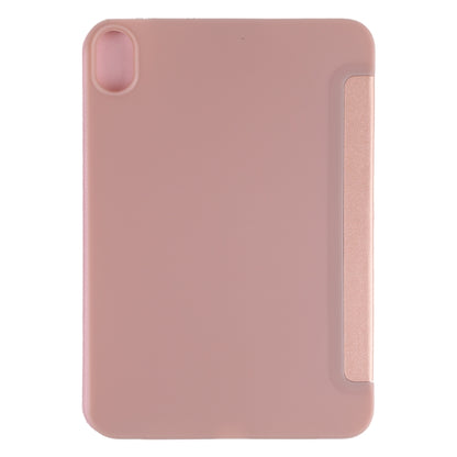 For iPad mini 2024 / mini 6 GEBEI Shockproof Horizontal Flip Tablet Case with Three-folding Holder(Rose Gold) - iPad mini 6 Cases by GEBEI | Online Shopping UK | buy2fix