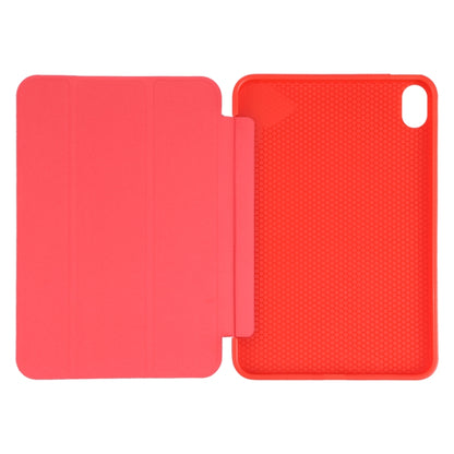 For iPad mini 2024 / mini 6 GEBEI Shockproof Horizontal Flip Tablet Case with Three-folding Holder(Red) - iPad mini 6 Cases by GEBEI | Online Shopping UK | buy2fix