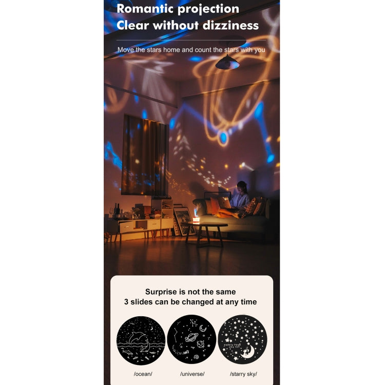 J221 Multifunctional Night Light Projection Humidifier(White Lion) - Air Purifiers & Accessories by buy2fix | Online Shopping UK | buy2fix