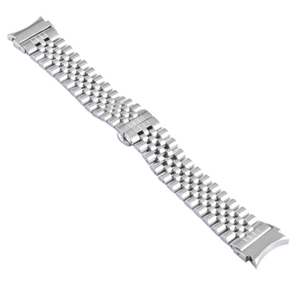 For Samsung Galaxy Watch4 40mm/44mm Five-bead Stainless Steel Watch Band(Silver) - Watch Bands by buy2fix | Online Shopping UK | buy2fix