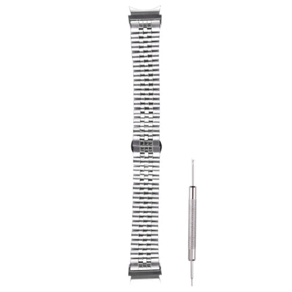 For Samsung Galaxy Watch4 40mm/44mm Five-bead Stainless Steel Watch Band(Silver) - Watch Bands by buy2fix | Online Shopping UK | buy2fix