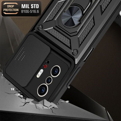 For Xiaomi Mi 11T / 11T Pro Sliding Camera Cover Design TPU+PC Protective Case(Black) by buy2fix