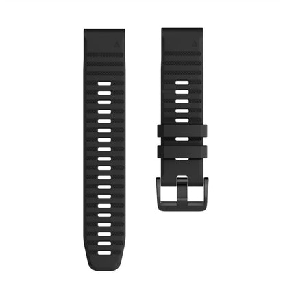 For Garmin Fenix 6X 26mm Silicone Smart Watch Watch Band(Black) by buy2fix