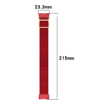 For Fitbit Charge 5 Elastic Nylon Braid Watch Band(Black) - Watch Bands by buy2fix | Online Shopping UK | buy2fix