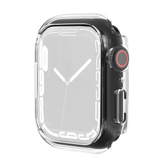 Shockproof TPU Protective Case For Apple Watch Series 9 / 8 / 7 45mm(Transparent) - Watch Cases by buy2fix | Online Shopping UK | buy2fix