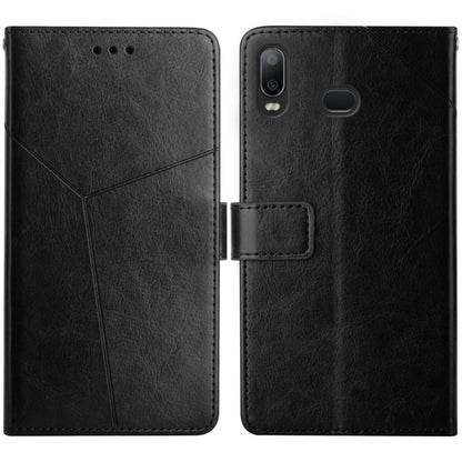 For Samsung Galaxy A10s Y Stitching Horizontal Flip Leather Case with Holder & Card Slots & Wallet & Photo Frame(Black) by buy2fix