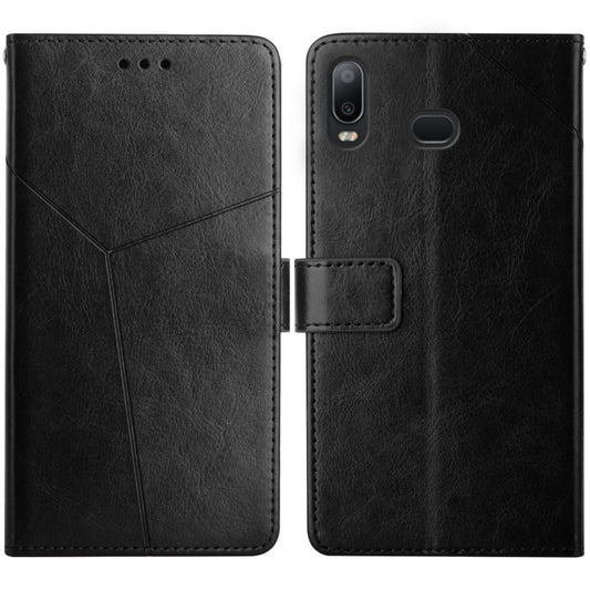 For Samsung Galaxy A10s Y Stitching Horizontal Flip Leather Case with Holder & Card Slots & Wallet & Photo Frame(Black) by buy2fix