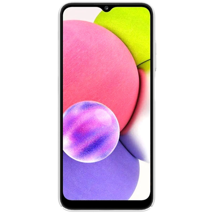 For Samsung Galaxy A03s / A037G NILLKIN Frosted Concave-convex Texture PC Phone Protective Case(White) - Galaxy Phone Cases by NILLKIN | Online Shopping UK | buy2fix