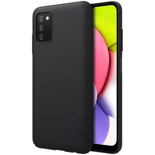 For Samsung Galaxy A03s / A037G NILLKIN Frosted Concave-convex Texture PC Phone Protective Case(Black) - Galaxy Phone Cases by NILLKIN | Online Shopping UK | buy2fix