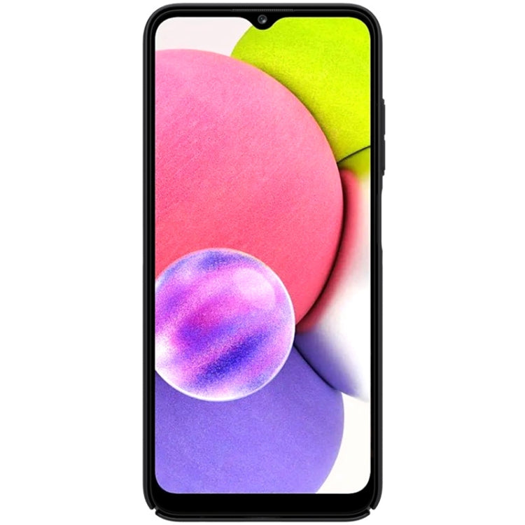 For Samsung Galaxy A03s / A037G NILLKIN Frosted Concave-convex Texture PC Phone Protective Case(Black) - Galaxy Phone Cases by NILLKIN | Online Shopping UK | buy2fix
