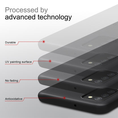 For Samsung Galaxy A03s / A037G NILLKIN Frosted Concave-convex Texture PC Phone Protective Case(Black) - Galaxy Phone Cases by NILLKIN | Online Shopping UK | buy2fix