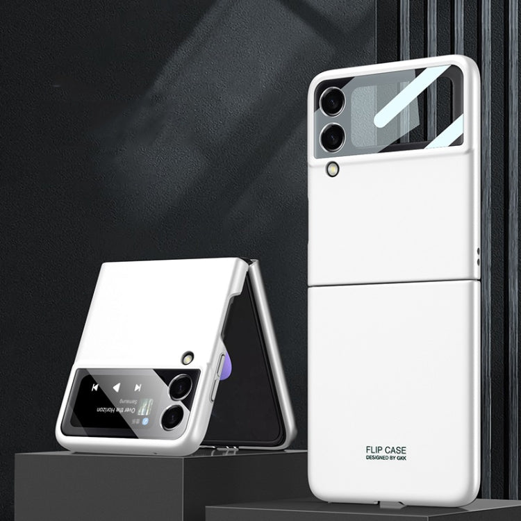 For Samsung Galaxy Z Flip3 5G GKK Integrated Ultra-thin Full Coverage Phone Flip Case(Silver) - Galaxy Phone Cases by GKK | Online Shopping UK | buy2fix