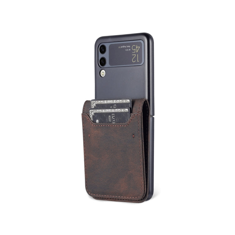 For Samsung Galaxy Z Flip3 5G AZNS Dream II Skin Feel PU+TPU Horizontal Flip PU Phone Case(Coffee) - Galaxy Phone Cases by GKK | Online Shopping UK | buy2fix