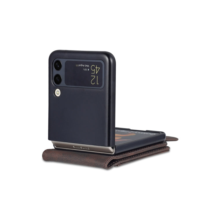 For Samsung Galaxy Z Flip3 5G AZNS Dream II Skin Feel PU+TPU Horizontal Flip PU Phone Case(Coffee) - Galaxy Phone Cases by GKK | Online Shopping UK | buy2fix