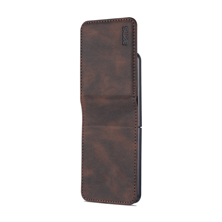 For Samsung Galaxy Z Flip3 5G AZNS Dream II Skin Feel PU+TPU Horizontal Flip PU Phone Case(Coffee) - Galaxy Phone Cases by GKK | Online Shopping UK | buy2fix