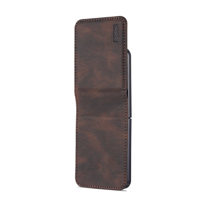 For Samsung Galaxy Z Flip3 5G AZNS Dream II Skin Feel PU+TPU Horizontal Flip PU Phone Case(Coffee) - Galaxy Phone Cases by GKK | Online Shopping UK | buy2fix