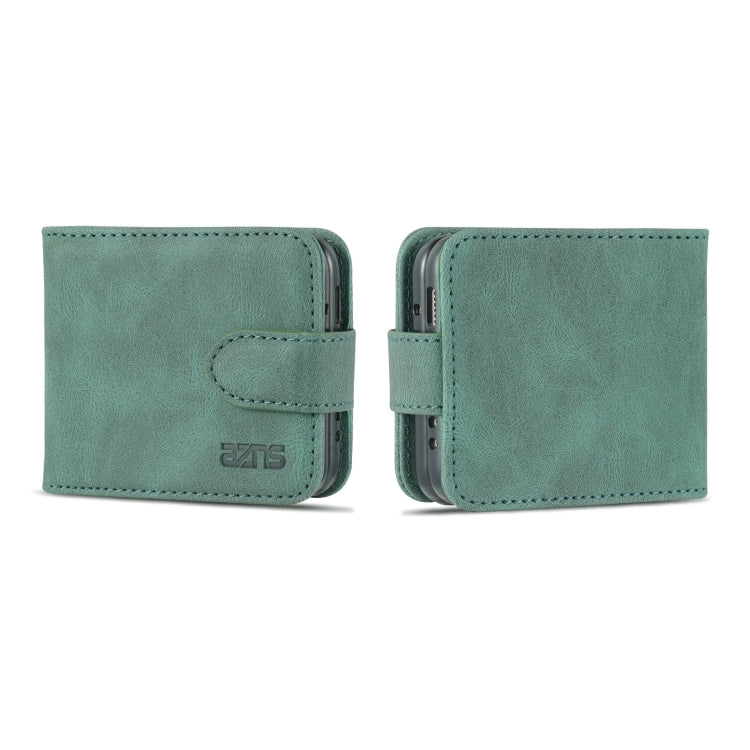 For Samsung Galaxy Z Flip3 5G AZNS Dream II Skin Feel PU+TPU Horizontal Flip PU Phone Case(Green) - Galaxy Phone Cases by GKK | Online Shopping UK | buy2fix
