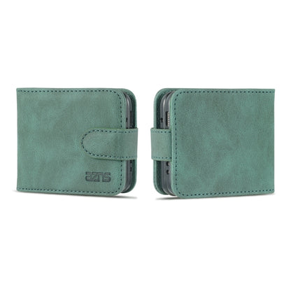 For Samsung Galaxy Z Flip3 5G AZNS Dream II Skin Feel PU+TPU Horizontal Flip PU Phone Case(Green) - Galaxy Phone Cases by GKK | Online Shopping UK | buy2fix