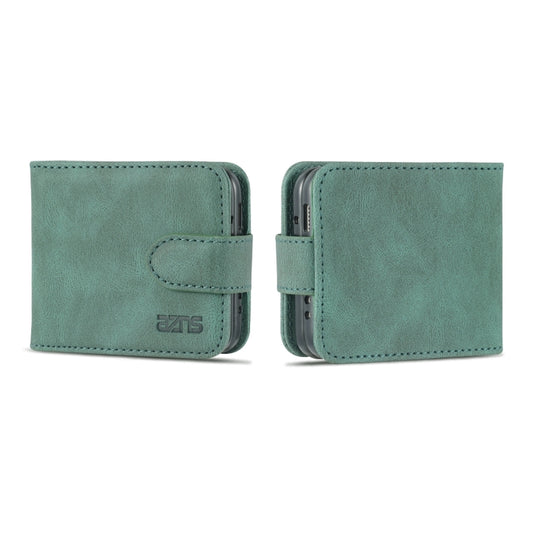 For Samsung Galaxy Z Flip3 5G AZNS Dream II Skin Feel PU+TPU Horizontal Flip PU Phone Case(Green) - Galaxy Phone Cases by GKK | Online Shopping UK | buy2fix