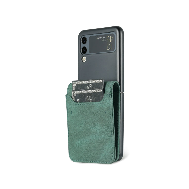 For Samsung Galaxy Z Flip3 5G AZNS Dream II Skin Feel PU+TPU Horizontal Flip PU Phone Case(Green) - Galaxy Phone Cases by GKK | Online Shopping UK | buy2fix