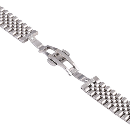 20mm Five-bead Stainless Steel Watch Band(Silver) - 20mm Bands by buy2fix | Online Shopping UK | buy2fix