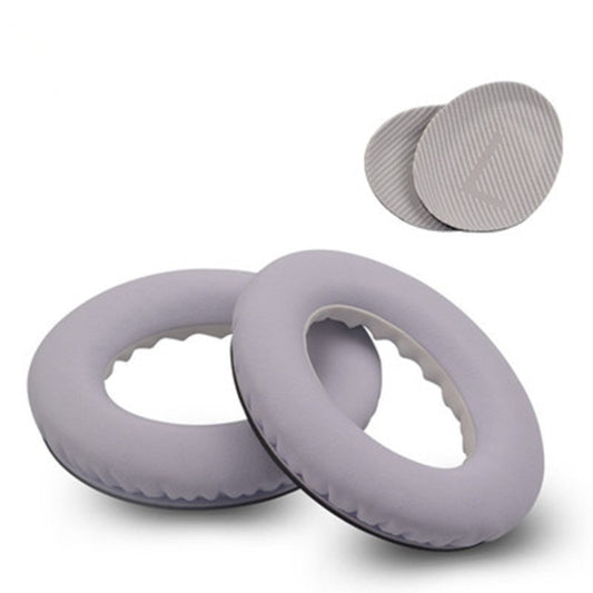 For BOSE QC35 Imitation Leather Soft Headphone Earmuff Jacket with LR Cotton, One Pair(Bright White) - Earmuff & Pad by buy2fix | Online Shopping UK | buy2fix