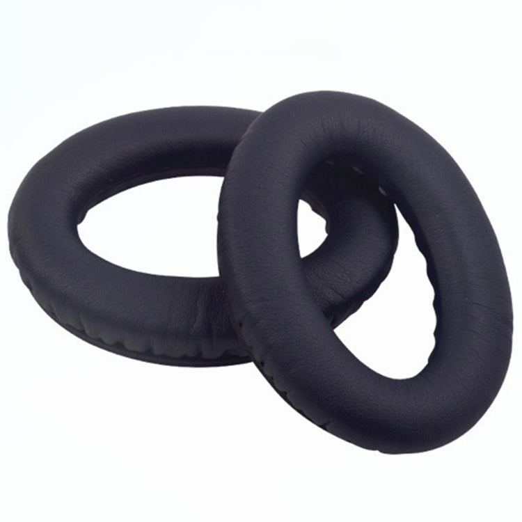 For BOSE QC35 Imitation Leather Soft Headphone Earmuff Jacket with LR Cotton, One Pair(Navy Blue) - Earmuff & Pad by buy2fix | Online Shopping UK | buy2fix