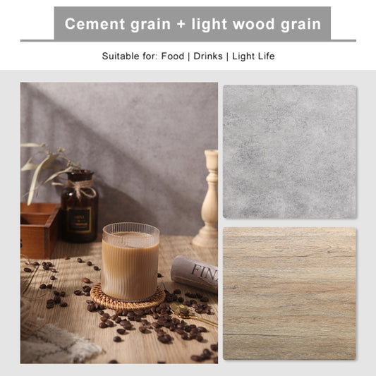 60 x 60cm Double Sides Retro PVC Photography Backdrops Board(Cement Wall) - Brick Wall by buy2fix | Online Shopping UK | buy2fix