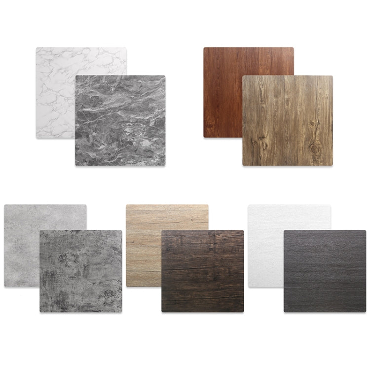 60 x 60cm Double Sides Retro PVC Photography Backdrops Board(Dark Light Wood Grain) - Wood Floor by buy2fix | Online Shopping UK | buy2fix