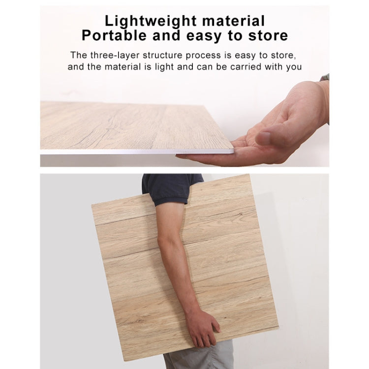60 x 60cm Double Sides Retro PVC Photography Backdrops Board(Dark Light Wood Grain) - Wood Floor by buy2fix | Online Shopping UK | buy2fix