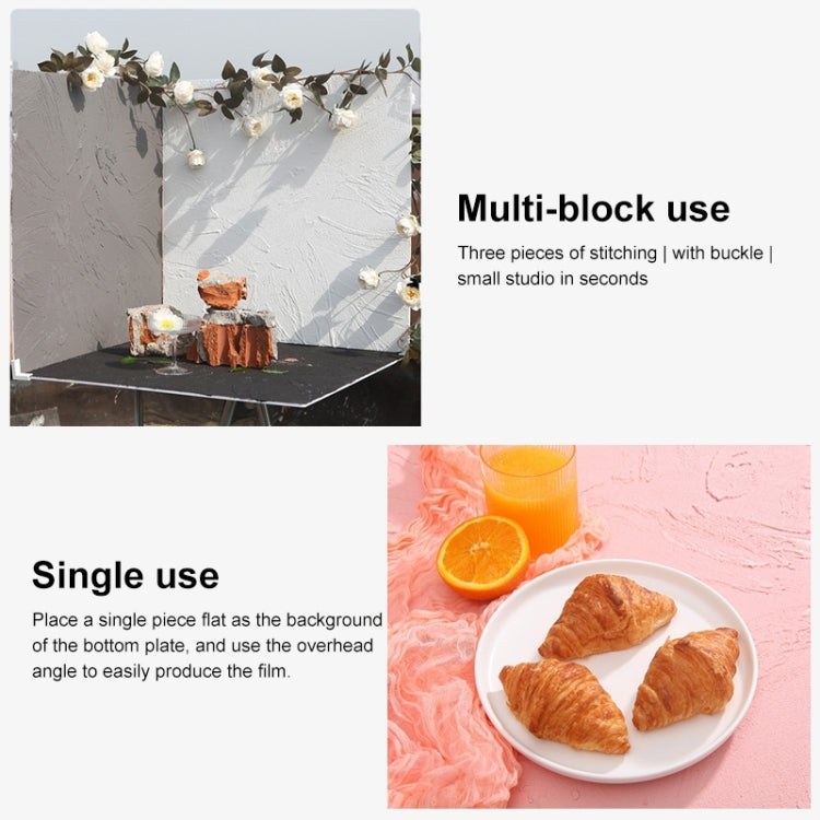 60 x 60cm Retro PVC Cement Texture Board Photography Backdrops Board(Nude Color) - Brick Wall by buy2fix | Online Shopping UK | buy2fix