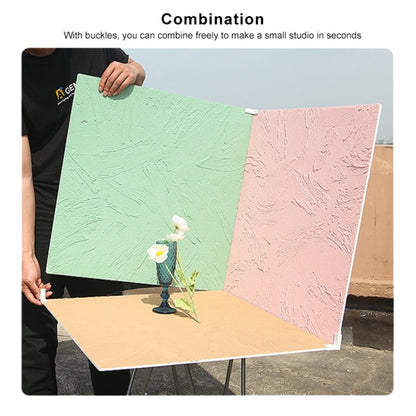 60 x 60cm Retro PVC Cement Texture Board Photography Backdrops Board(Grey Bean Green) - Brick Wall by buy2fix | Online Shopping UK | buy2fix