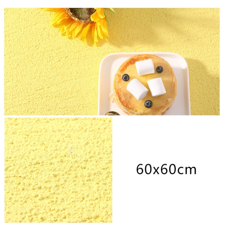 60 x 60cm PVC Backdrop Board Coarse Sand Texture Cement Photography Backdrop Board(Light Yellow) - Brick Wall by buy2fix | Online Shopping UK | buy2fix