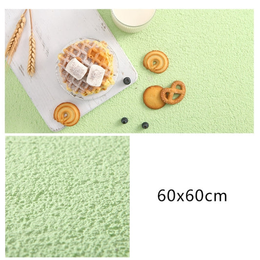 60 x 60cm PVC Backdrop Board Coarse Sand Texture Cement Photography Backdrop Board(Light Green) - Brick Wall by buy2fix | Online Shopping UK | buy2fix